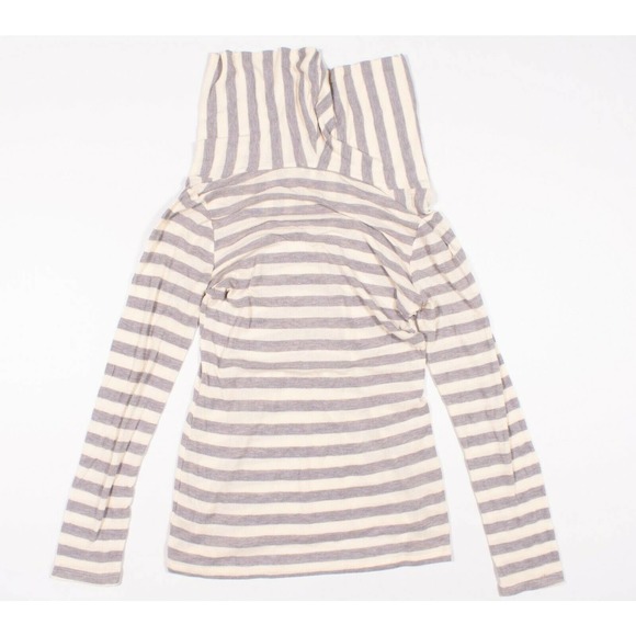 Splendid Stripe Pullover Cowl Neck Thermal Sweater - Picture 4 of 6